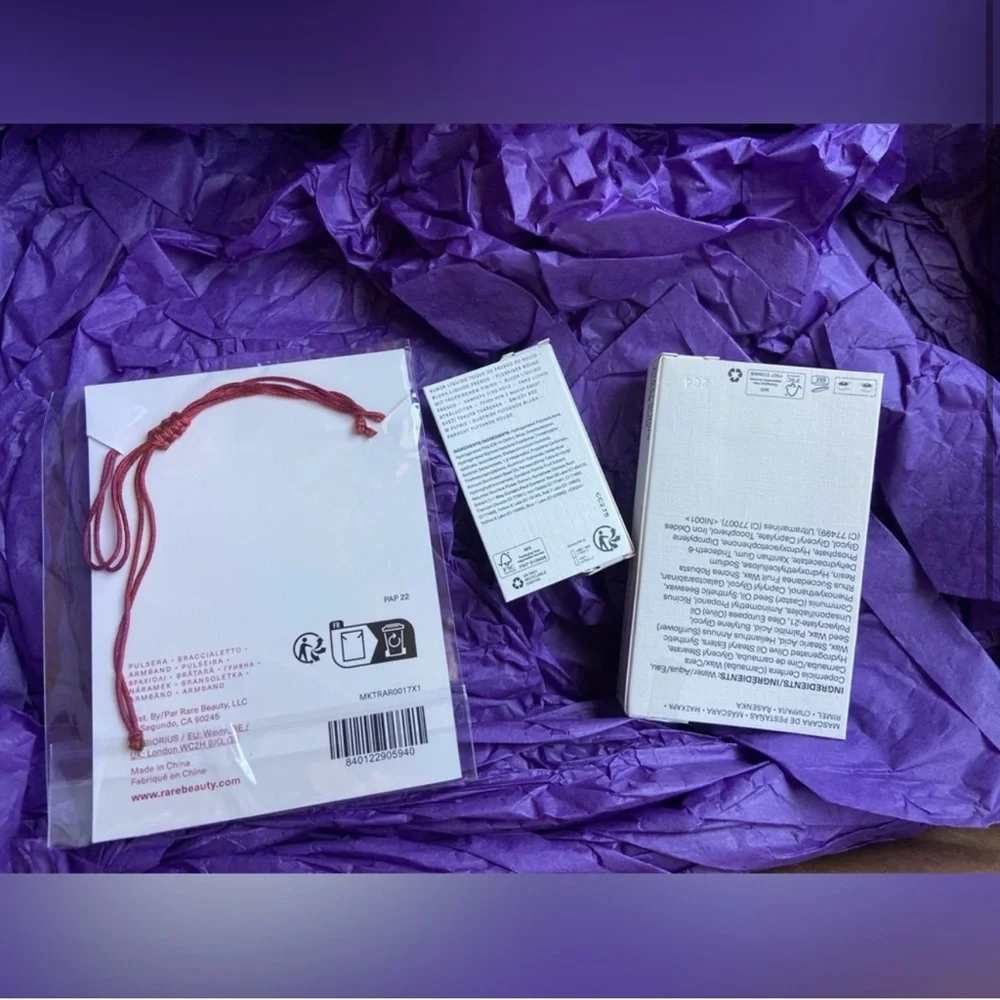 NWT I AM RARE bracelet x Rare Beauty samples